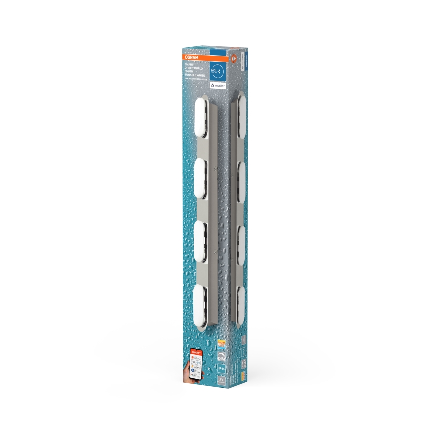 Osram - Aplique de parede para casa de banho LED dimerizável SMART+ DUPLO LED/24W/230V 3000-6500K IP44 Wi-Fi