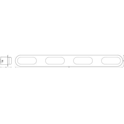 Osram - Aplique de parede para casa de banho LED dimerizável SMART+ DUPLO LED/24W/230V 3000-6500K IP44 Wi-Fi