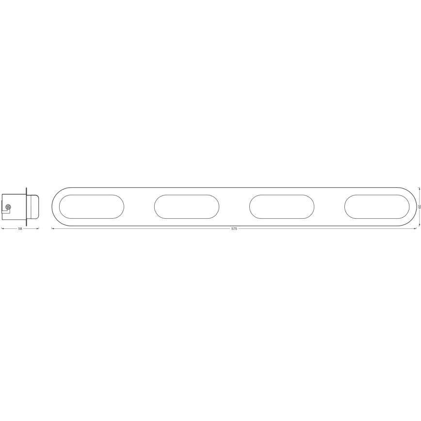 Osram - Aplique de parede para casa de banho LED dimerizável SMART+ DUPLO LED/24W/230V 3000-6500K IP44 Wi-Fi