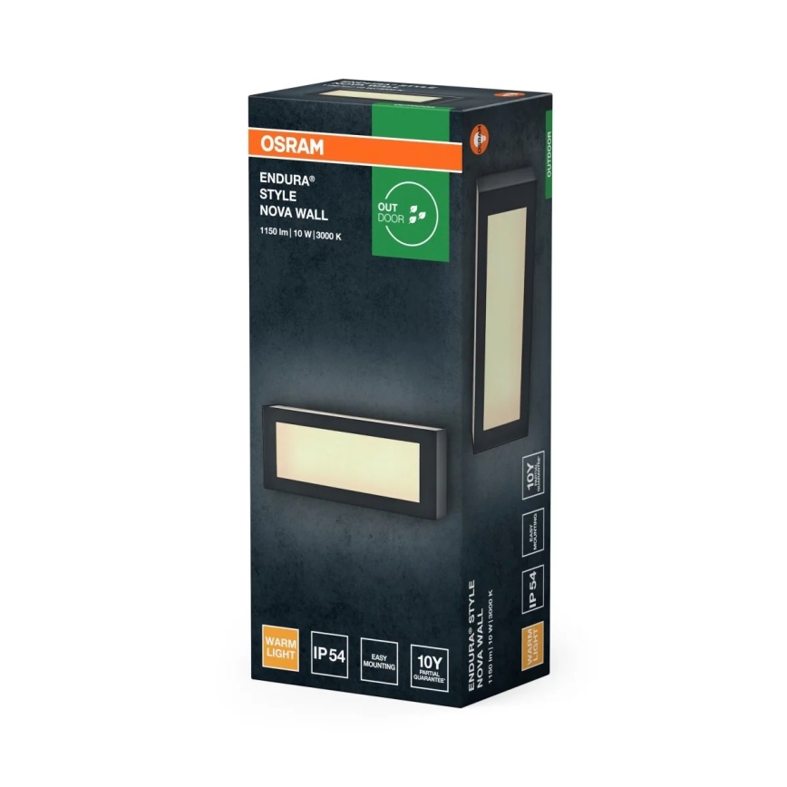 Osram - Aplique de parede para exterior ENDURA STYLE LED/10W/230V IP54 antracite