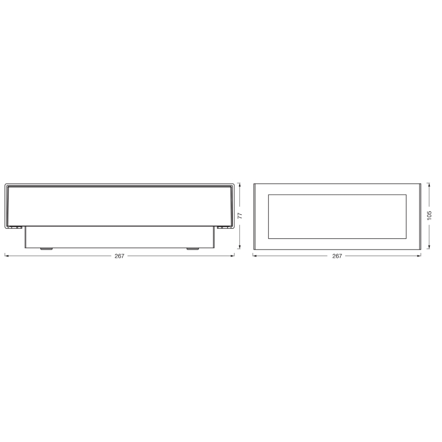 Osram - Aplique de parede para exterior ENDURA STYLE LED/10W/230V IP54 antracite