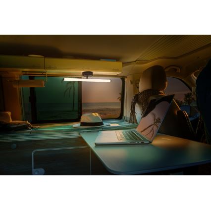 Osram - Luminária de parede tátil recarregável LED dimerizável NIGHTLUX LED/1,8W/5V, preta
