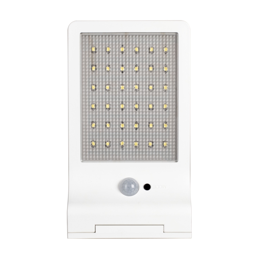 Osram - Aplique solar de parede LED com sensor DOORLED LED/3W/3,3V 2000 mAh IP44 branco