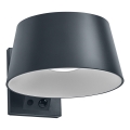 Osram - Aplique de parede solar LED com sensor ENDURA STYLE LED/10,1W/4,2V 2000 mAh IP54 antracite