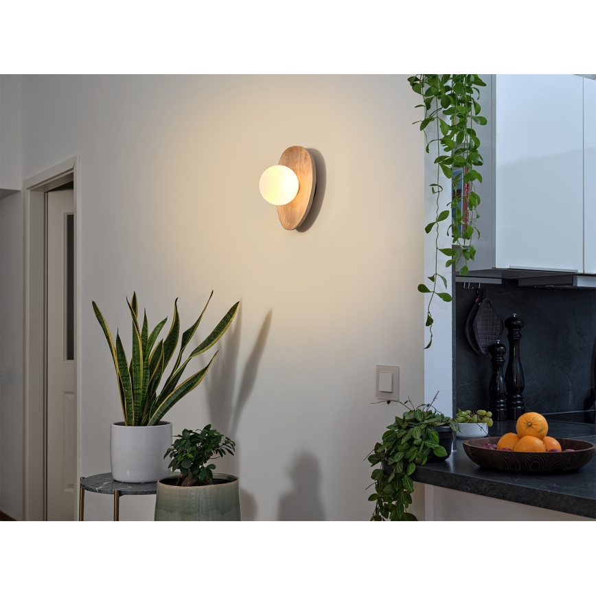 Osram - Aplique de parede WOOD NEST 1xG9/5W/230V em madeira de seringueira