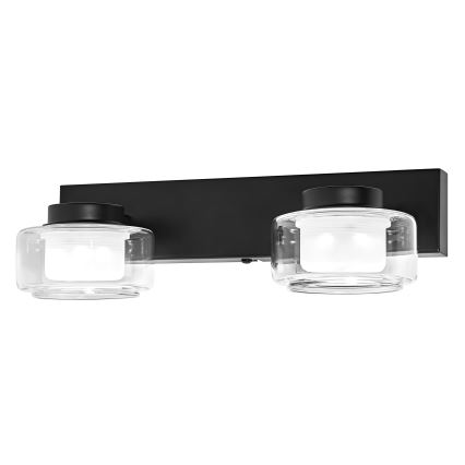 Osram - Aplique LED de parede para casa de banho ORBIS FLAME 2xLED/5,5W/230V 3000/4000K IP44 preto