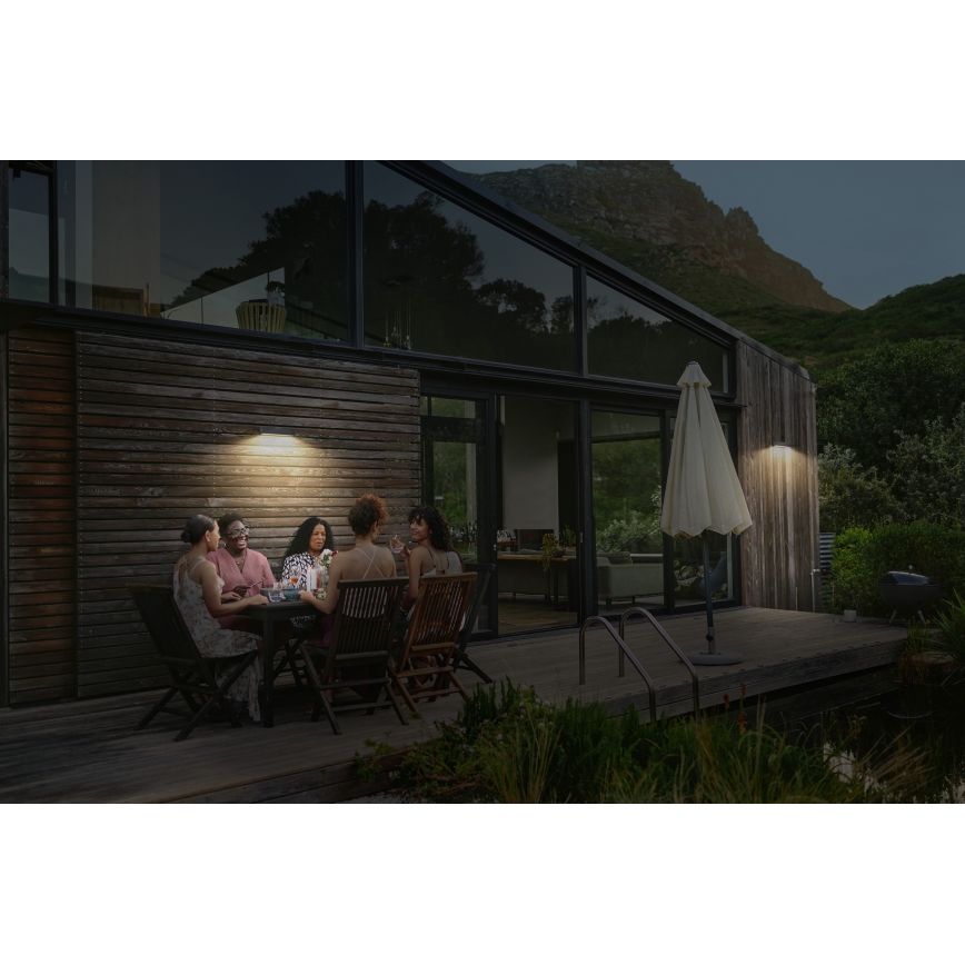 Osram - Aplique solar de parede LED com sensor ENDURA STYLE LED/12,4W/4,2V 2000 mAh IP54 antracite