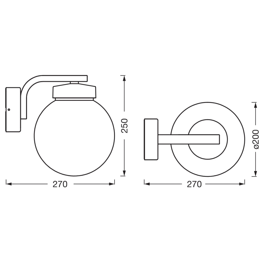 Osram - Arandela de exterior ENDURA CLASSIC 1xE27/40W/230V IP54 antracite