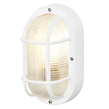 Osram - Arandela de parede para exterior BULKHEAD 1xE27/10W/230V IP54 branca