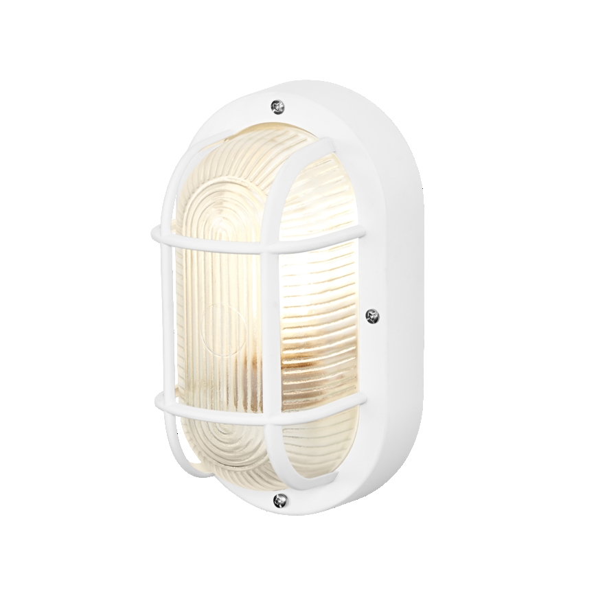Osram - Arandela de parede para exterior BULKHEAD 1xE27/10W/230V IP54 branca