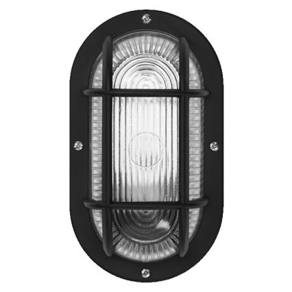 Osram - Arandela de parede para exterior BULKHEAD 1xE27/10W/230V IP54 preta