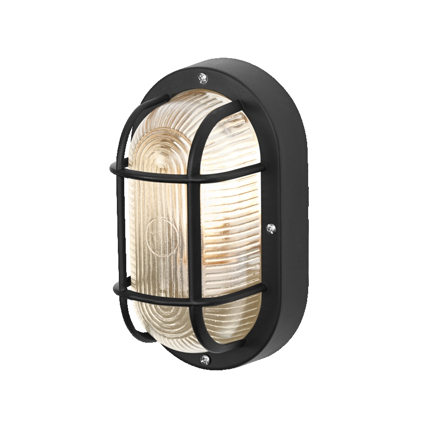 Osram - Arandela de parede para exterior BULKHEAD 1xE27/10W/230V IP54 preta