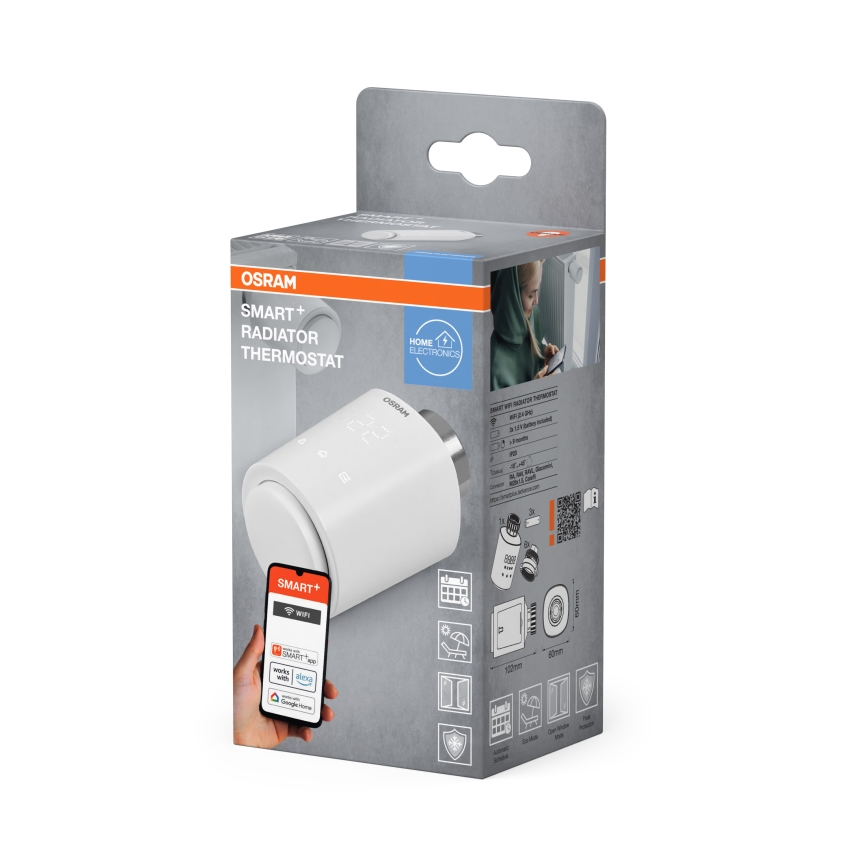 Osram - Cabeça termostática SMART+ 3x AA Wi-Fi