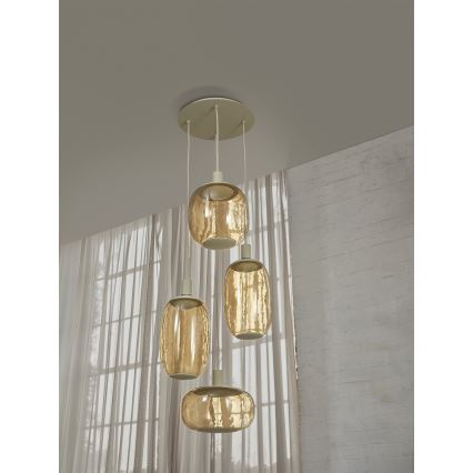 Osram - Cabo de alimentação NEEDLE PENDANT 4xE27/25W/230V bege