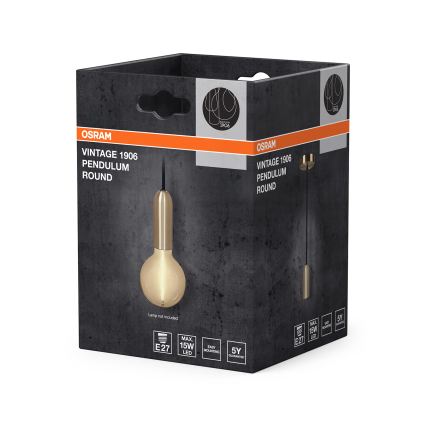 Osram - Cabo de alimentação PENDULUM ROUND 1xE27/15W/230V dourado