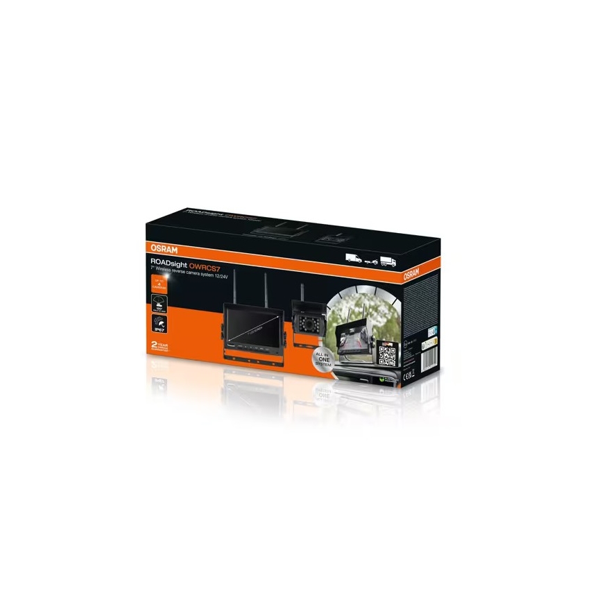 Osram - Câmara de Ré ROADSIGHT OWRCS7 Full HD 1080p 12/24V IP67