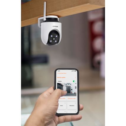 Osram - Câmara exterior inteligente 360° com sensor 2K SMART+ 230V IP65 Wi-Fi