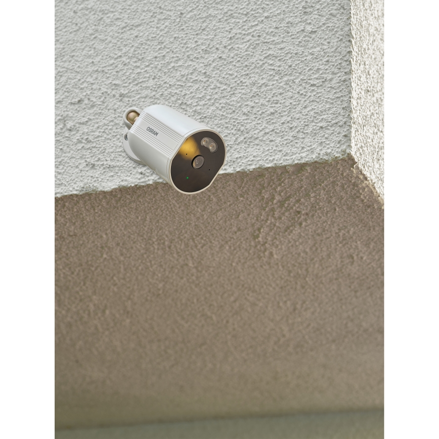 Osram - Câmara exterior inteligente com sensor 2K SMART+ 230V IP67 Wi-Fi