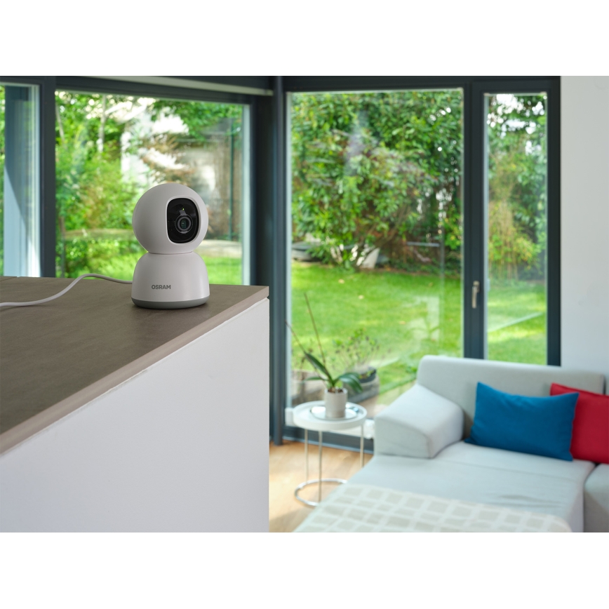 Osram - Câmara interior inteligente 360° com sensor 2K SMART+ 230V Wi-Fi