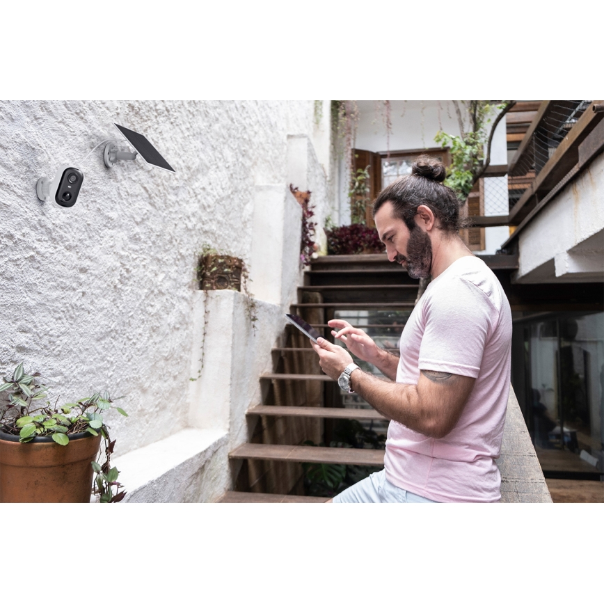 Osram - Câmara solar inteligente com sensor 2K SMART+ 5V 5200 mAh IP66 Wi-Fi