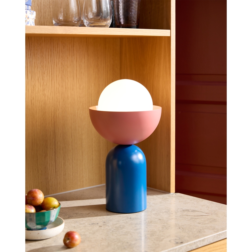 Osram - Candeeiro de mesa DECOR BOWL 1xE14/25W/230V azul/rosa