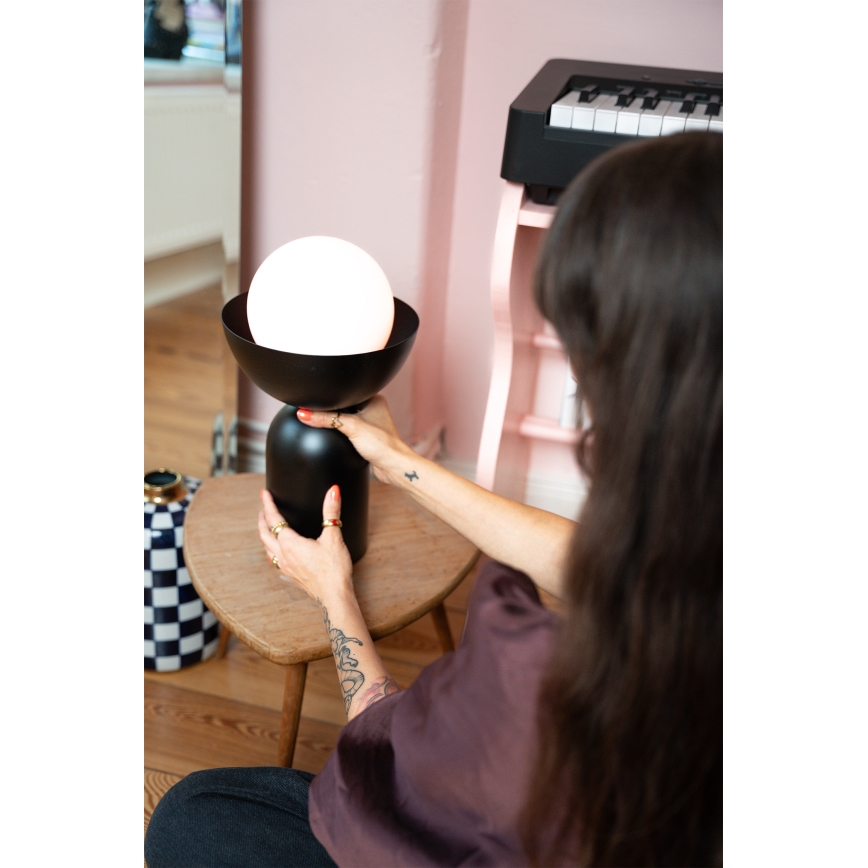 Osram - Candeeiro de mesa DECOR BOWL 1xE14/25W/230V preto