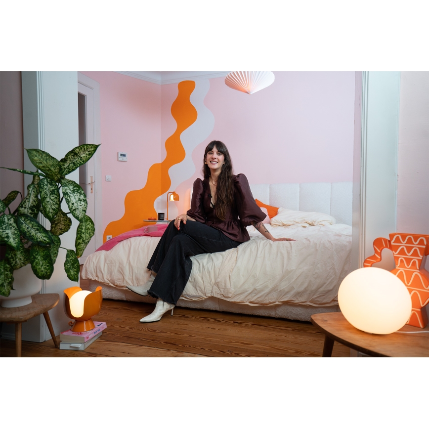 Osram - Candeeiro de mesa DECOR COROLLE 1xG9/20W/230V laranja