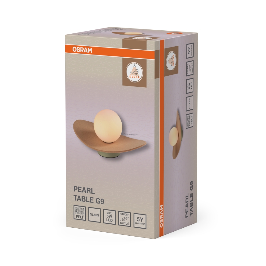 Osram - Candeeiro de mesa DECOR PEARL 1xG9/5W/230V bege