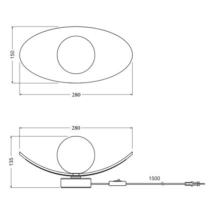 Osram - Candeeiro de mesa DECOR PEARL 1xG9/5W/230V bege