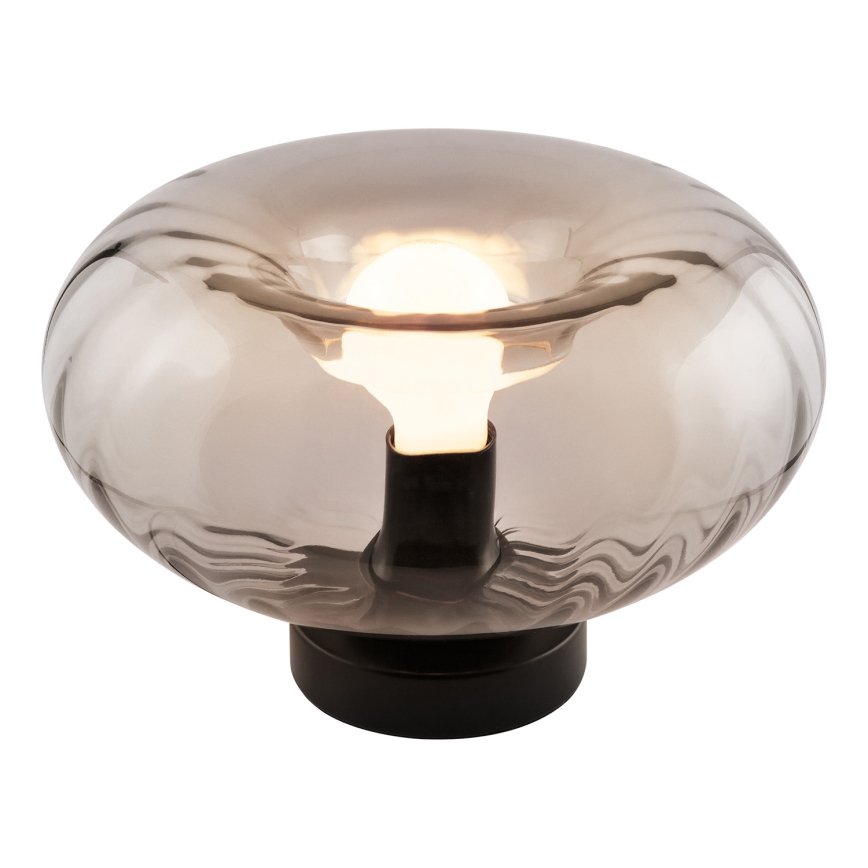Osram - Candeeiro de mesa DECOR SMOKE 1xE27/12W/230V preto/cinzento fumado