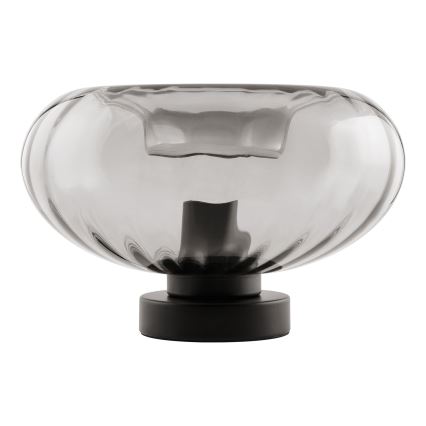 Osram - Candeeiro de mesa DECOR SMOKE 1xE27/12W/230V preto/cinzento fumado
