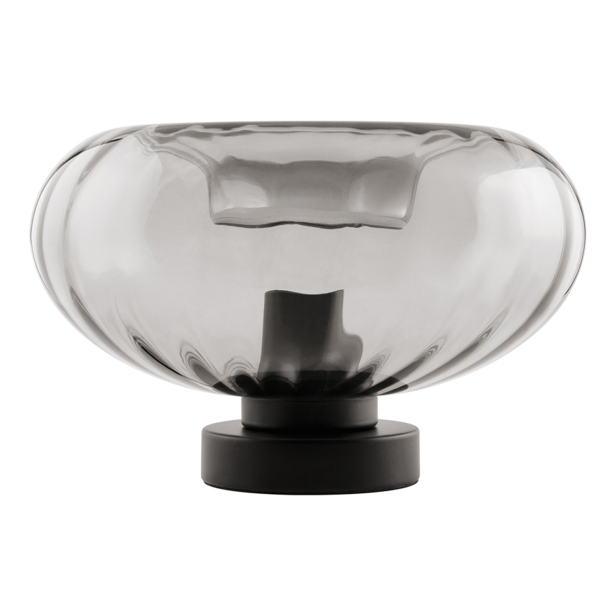 Osram - Candeeiro de mesa DECOR SMOKE 1xE27/12W/230V preto/cinzento fumado