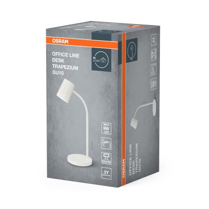 Osram - Candeeiro de mesa DESK LINE 1xGU10/9W/230V branco