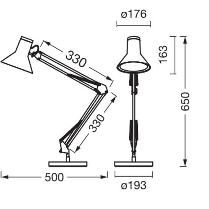 Osram - Candeeiro de mesa LED regulável OFFICE LINE LED/9W/230V 3000K preto