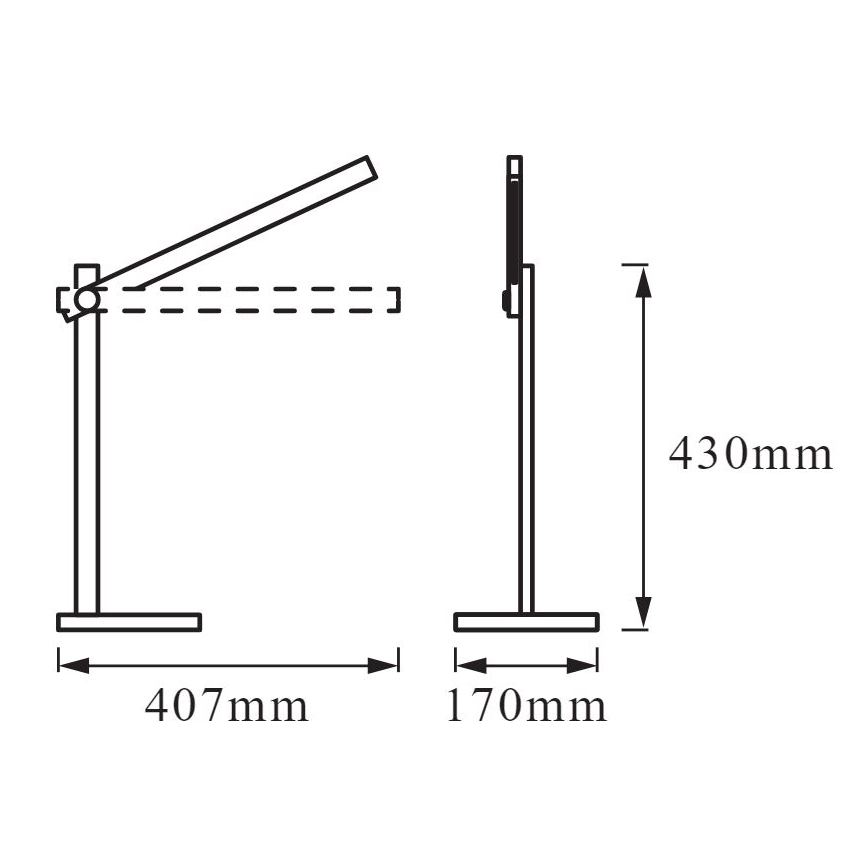 Osram - Candeeiro de mesa LED regulável PANAN LED/7W/230V