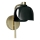 Osram - Candeeiro de parede DECOR COROLLE 1xG9/20W/230V preto/dourado