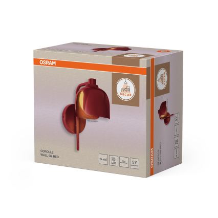 Osram - Candeeiro de parede DECOR COROLLE 1xG9/20W/230V vermelho