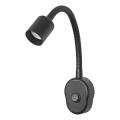 Osram - Candeeiro de parede flexível PLUG TUBE FLEX 1xGU10/5W/230V preto