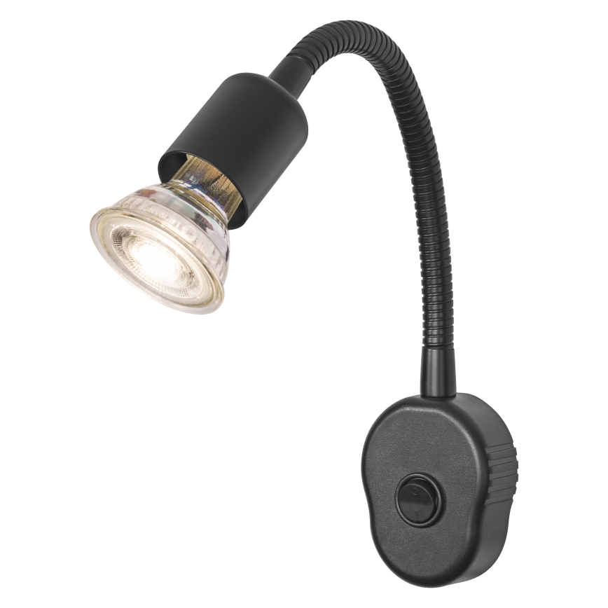 Osram - Candeeiro de parede flexível PLUG TUBE FLEX 1xGU10/5W/230V preto