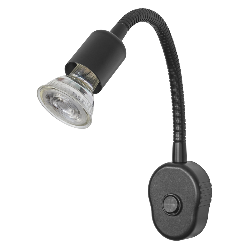 Osram - Candeeiro de parede flexível PLUG TUBE FLEX 1xGU10/5W/230V preto