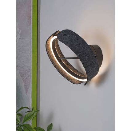 Osram - Candeeiro de parede LED DECOR CURVE LED/20W/230V cinzento