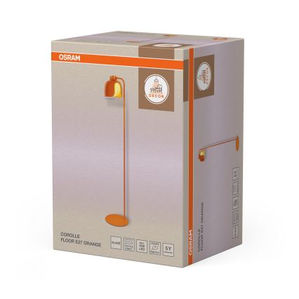 Osram - Candeeiro de pé DECOR COROLLE 1xE27/15W/230V laranja