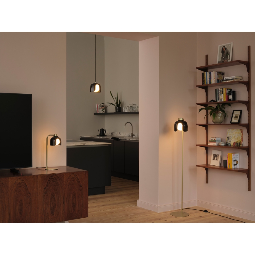 Osram - Candeeiro de pé DECOR COROLLE 1xE27/15W/230V preto/dourado