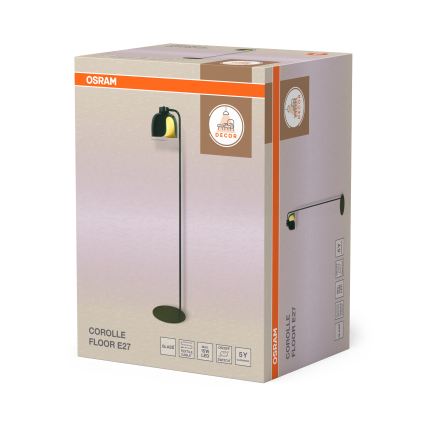 Osram - Candeeiro de pé DECOR COROLLE 1xE27/15W/230V verde