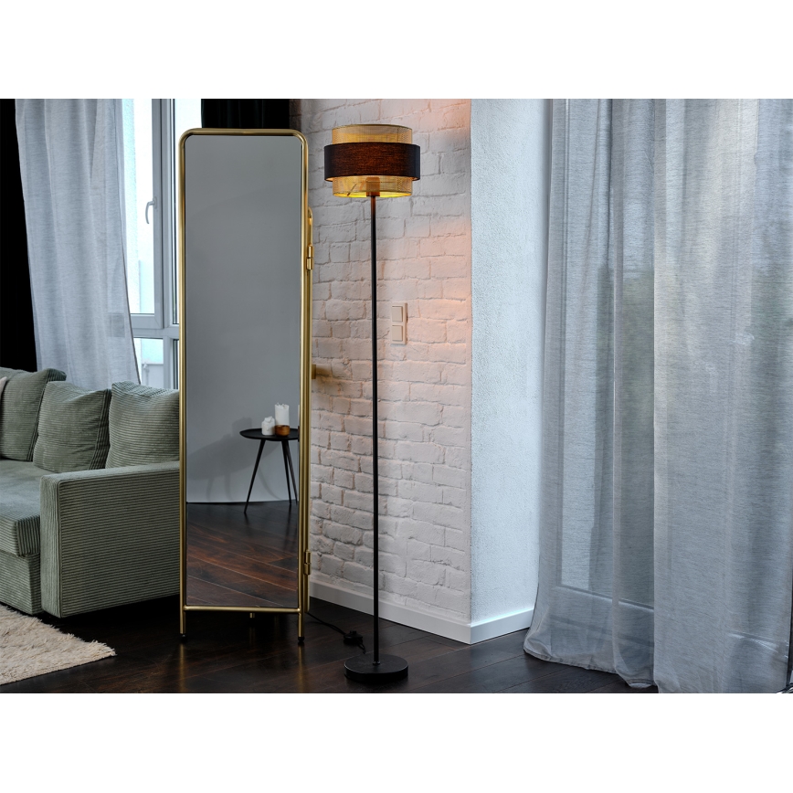 Osram - Candeeiro de pé DECOR HORNET 1xE27/10W/230V preto/dourado