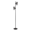 Osram - Candeeiro de pé DECOR SMOKE 2xE14/12W/230V preto/cinzento fumê