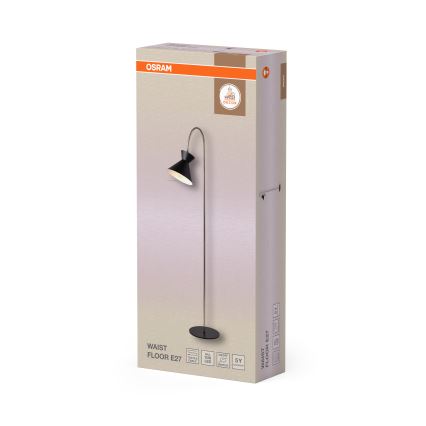 Osram - Candeeiro de pé DECOR WAIST 1xE27/40W/230V preto