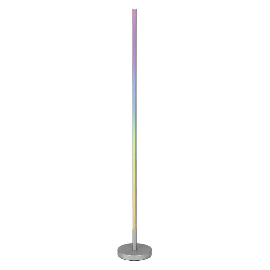 Osram - Candeeiro de pé LED RGBW dimerizável SMART+ MAGIC LED/11,5W/230V 2700-6500K prateado Wi-Fi + controlo remoto