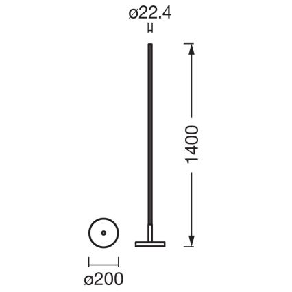 Osram - Candeeiro de pé LED RGBW dimerizável SMART+ MAGIC LED/11,5W/230V 2700-6500K prateado Wi-Fi + controlo remoto