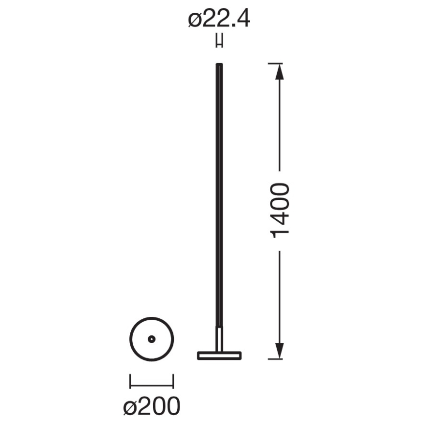 Osram - Candeeiro de pé LED RGBW dimerizável SMART+ MAGIC LED/11,5W/230V 2700-6500K prateado Wi-Fi + controlo remoto